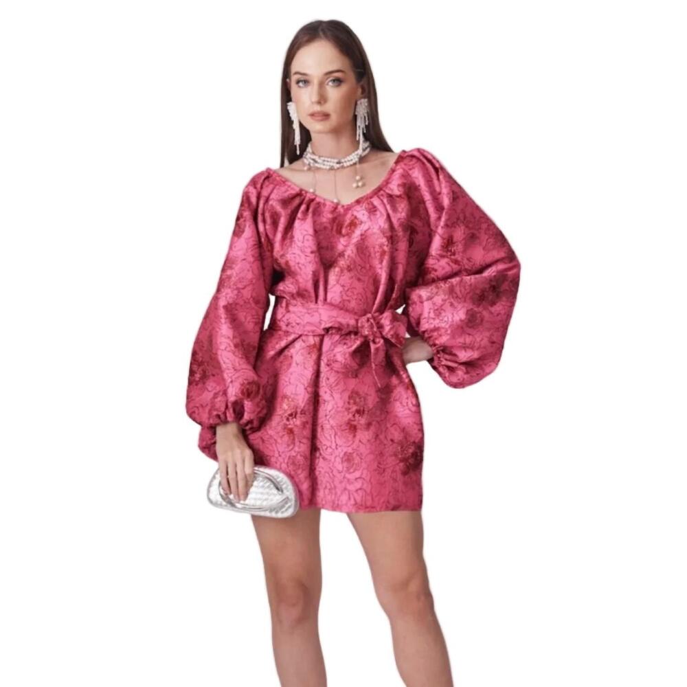 NEW TELA LUXURY MERCANTILE lady kaftan dress in pink